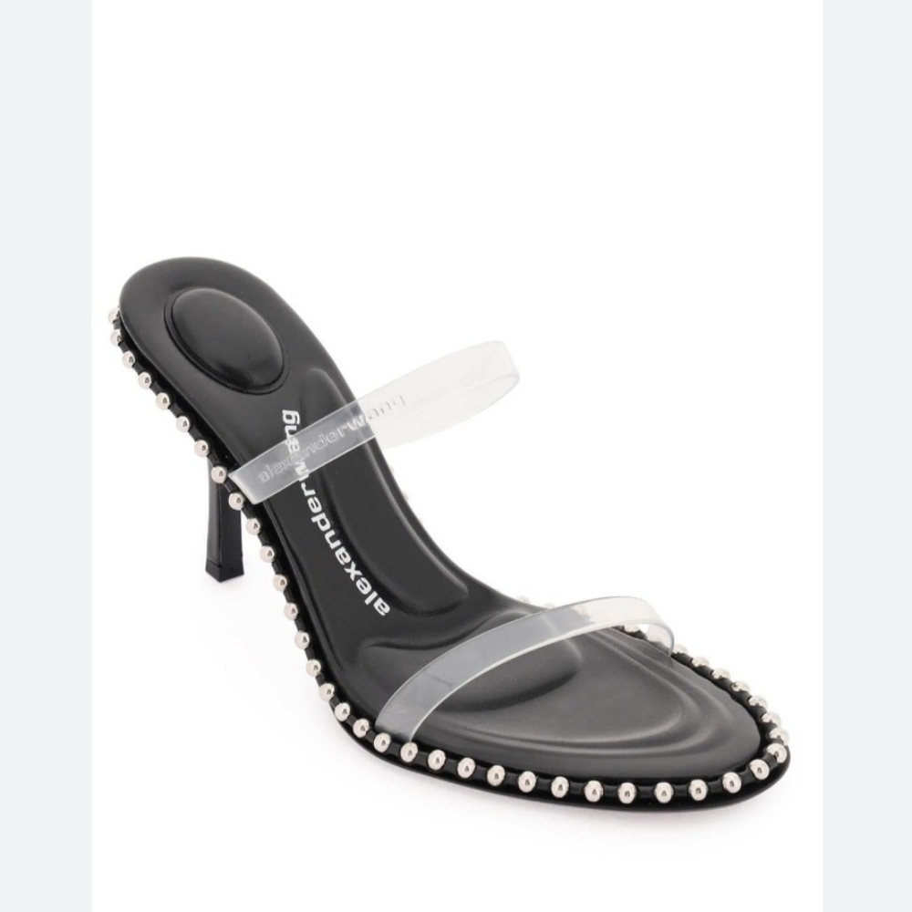 Alexander Wang Black Heels with Clear Straps